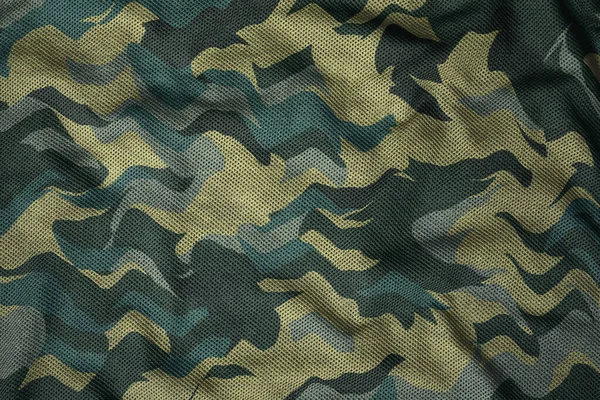 Military Camouflage Jersey Fabric Texture — Stock fotografie