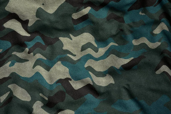 Military Camouflage Jersey Fabric Texture — Photo