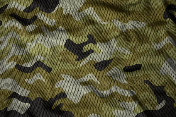 Army Jersey Camouflage Fabric Cloth Texture — Stok Foto