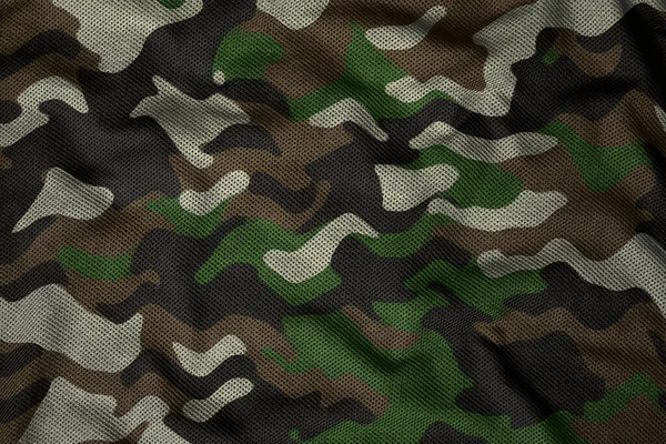 Army Jersey Camouflage Fabric Cloth Texture — Fotografia de Stock