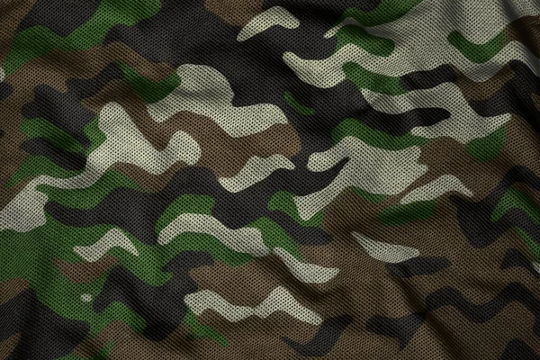 Army Jersey Camouflage Fabric Cloth Texture — Fotografia de Stock