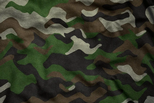 Army Jersey Camouflage Fabric Cloth Texture — ストック写真