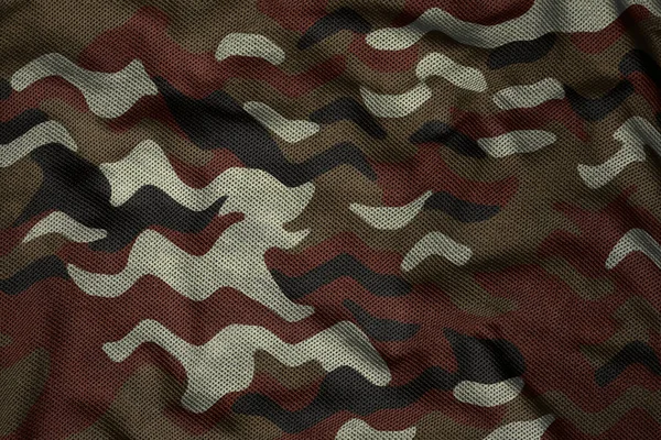 Army Jersey Camouflage Fabric Cloth Texture — Zdjęcie stockowe