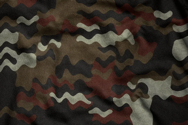 Army Jersey Camouflage Fabric Cloth Texture — Zdjęcie stockowe