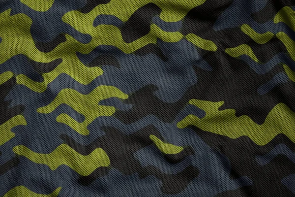 Army Synthetic Jersey Camouflage Fabric — Foto de Stock