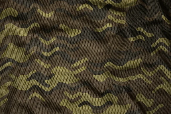 Army Synthetic Jersey Camouflage Fabric — Stockfoto