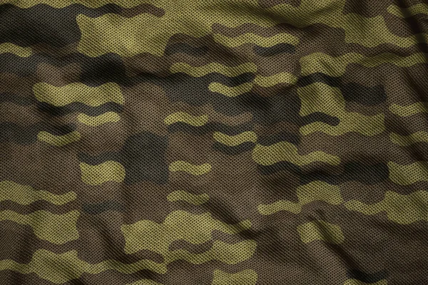Army Synthetic Jersey Camouflage Fabric — Foto de Stock