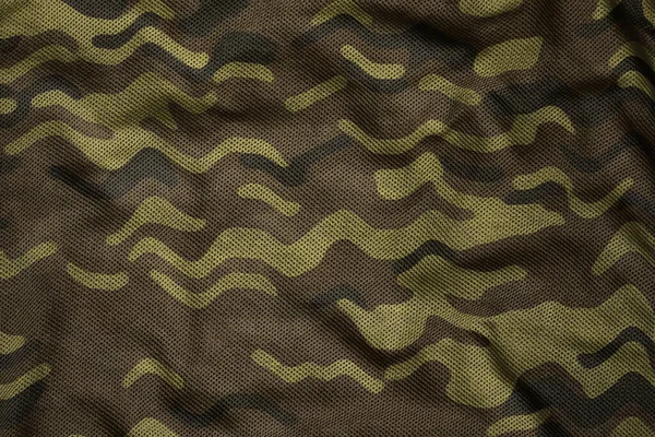 Army Synthetic Jersey Camouflage Fabric — Stock fotografie