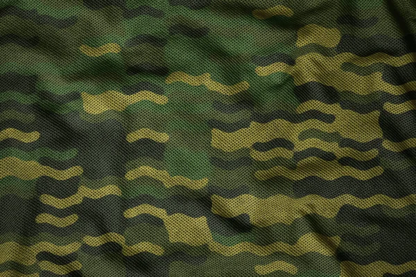 Army Synthetic Jersey Camouflage Fabric — Stok fotoğraf