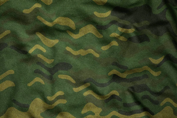 Army Synthetic Jersey Camouflage Fabric — 스톡 사진