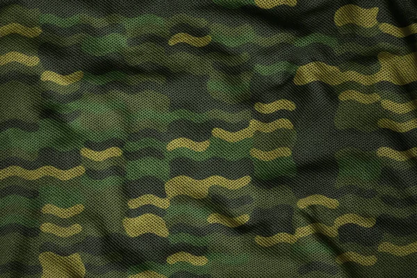 Army Synthetic Jersey Camouflage Fabric — Stok fotoğraf