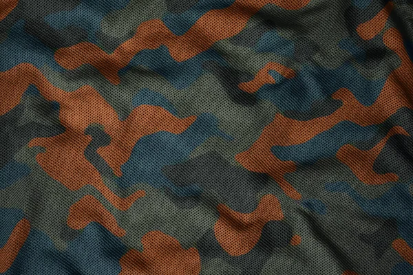 Army Synthetic Jersey Camouflage Fabric — Stock fotografie