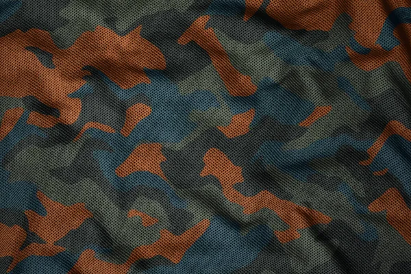 Army Synthetic Jersey Camouflage Fabric — Stockfoto