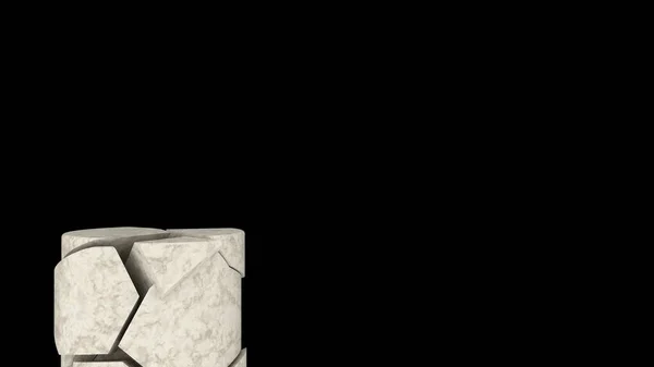 Showroom Beyaz Mermer Kaide Podyumu Ürün Gösterim Şablonu Sunumu Için — Stok fotoğraf