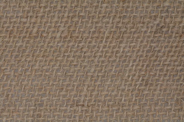 Çuval Bezi Doğal Kumaş Tekstil Arkaplanı Yakın Plan — Stok fotoğraf