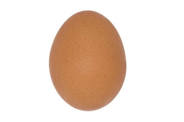 Beyaz arka planda izole edilmiş beyaz yumurtanın dikey fotoğrafı