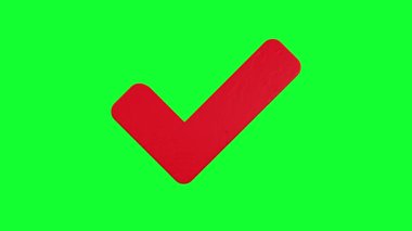 Lateks malzeme kırmızı renk ile yeşil ekran 3d simgesini kontrol et