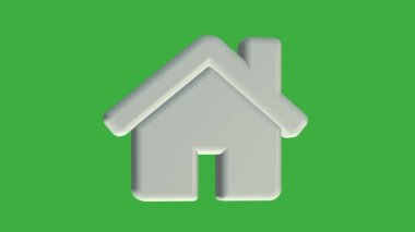 Yeşil ekran video 3d simgesi