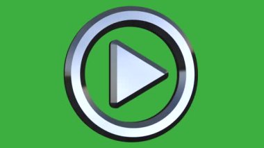 Yeşil ekran video 3d simge çalma çemberi O