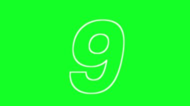 10 'dan 1' e 4K video geri sayımı, animasyon geri sayımı. Giriş veya açılış için basit hareket grafiği. Bunu video kayıtlarınızda kullanabilirsiniz. .