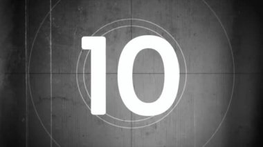 10 'dan 1' e 4K video geri sayımı, animasyon geri sayımı. Giriş veya açılış için basit hareket grafiği. Bunu video kayıtlarınızda kullanabilirsiniz. .