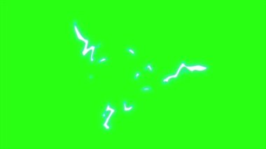 Yeşil ekran arka planında canlandırma elektriği