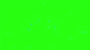 Yeşil ekran arka planında hareket bulanıklığı olan animasyon patlaması elektriği