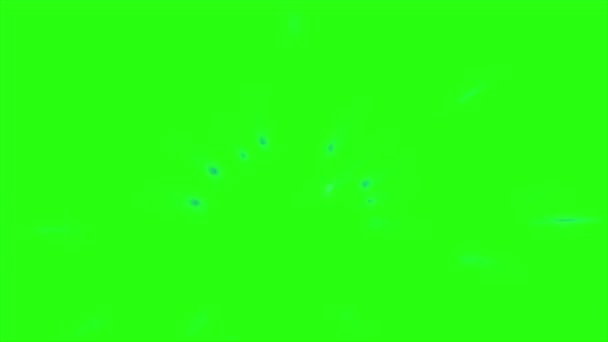 Explotación Animación Eléctrica Con Desenfoque Movimiento Sobre Fondo Pantalla Verde — Vídeos de Stock