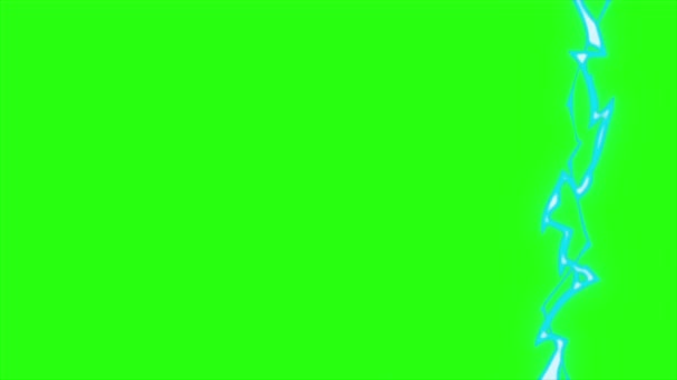 绿色屏幕背景下的动画电 — 图库视频影像