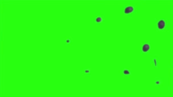 Humo Animación Con Desenfoque Movimiento Sobre Fondo Pantalla Verde — Vídeos de Stock