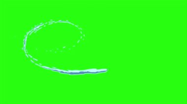 Yeşil ekran arka planında canlandırma sıvısını döndür