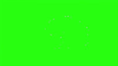 Yeşil ekran arka planında canlandırma dumanı döngüsü