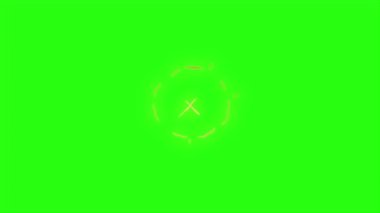 Yeşil ekran arka planında canlandırma kıvılcımını döndür 