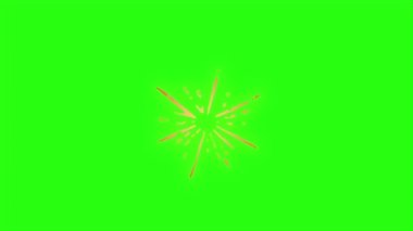 Yeşil ekran arka planında canlandırma kıvılcımını döndür 