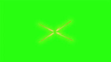 Yeşil ekran arka planında canlandırma kıvılcımını döndür 