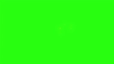 Yeşil ekran arka planında canlandırma kıvılcımını döndür 