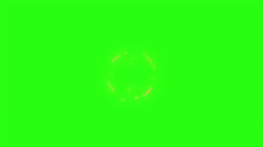 Yeşil ekran arka planında canlandırma kıvılcımını döndür 