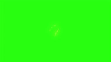 Yeşil ekran arka planında canlandırma kıvılcımını döndür 