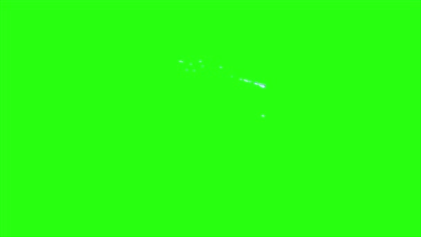 Schleifenanimation Flüssig Auf Grünem Hintergrund — Stockvideo