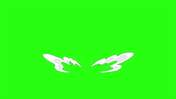 Boucle animation fumée sur fond vert