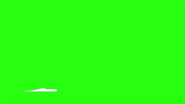 Boucle Animation Fumée Sur Fond Vert — Video