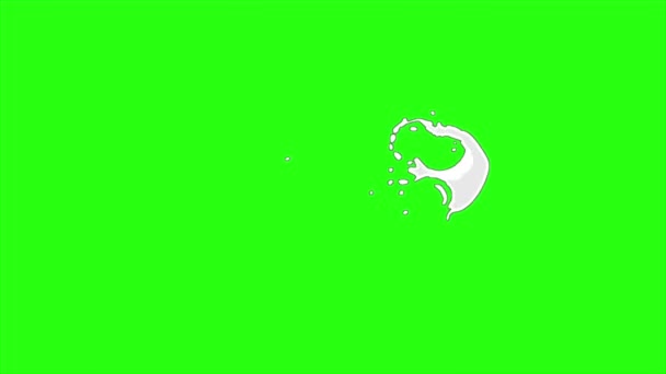 Hurok Animációs Füst Zöld Képernyős Háttér — Stock videók