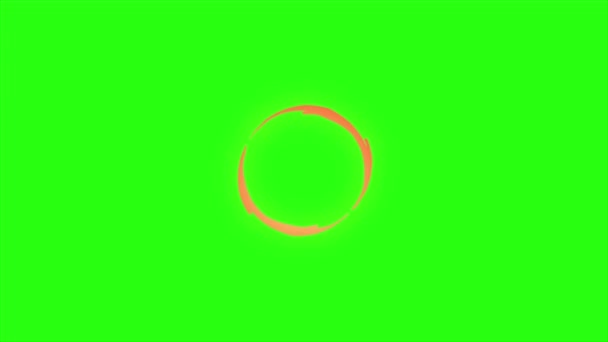 Boucle animation étincelle sur fond d'écran vert 