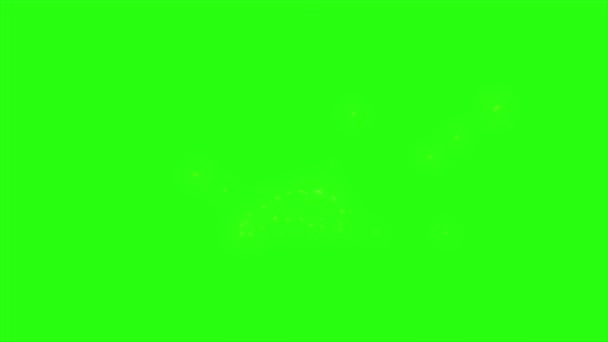 Boucle animation étincelle sur fond d'écran vert 