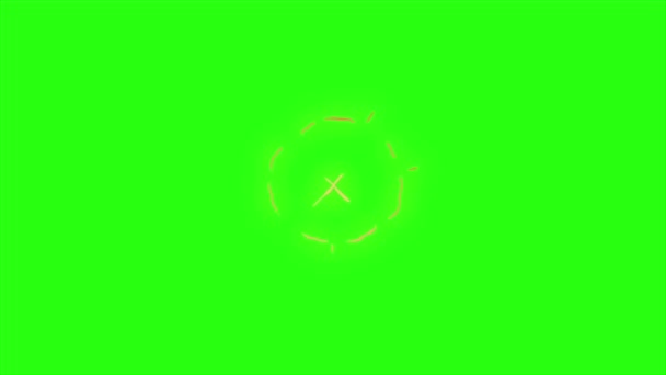 Boucle animation étincelle sur fond d'écran vert 