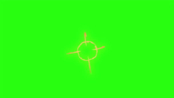 Boucle animation étincelle sur fond d'écran vert 