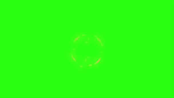 Boucle animation étincelle sur fond d'écran vert 