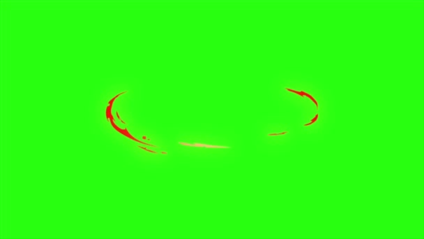 Boucle animation étincelle sur fond d'écran vert 