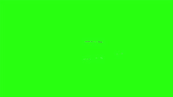 Course d'animation en boucle sur fond d'écran vert