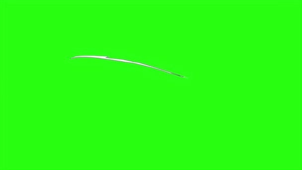 Course d'animation en boucle sur fond d'écran vert